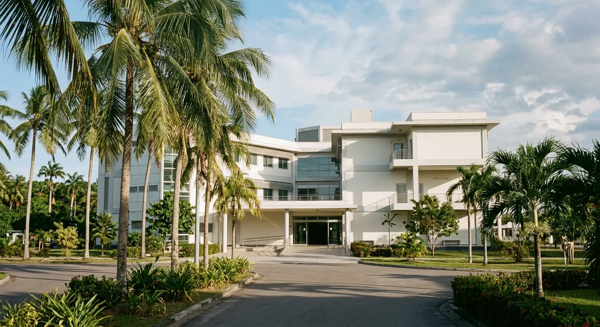 Bâtiment hospitalier moderne à Paramaribo, Suriname