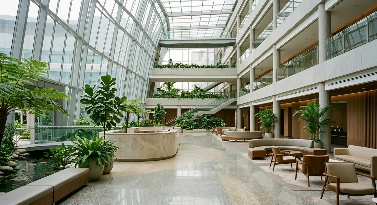 Hall d’un hôpital privé international à Bangkok