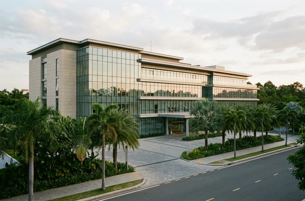 Façade d’un hôpital international à Hô Chi Minh-Ville