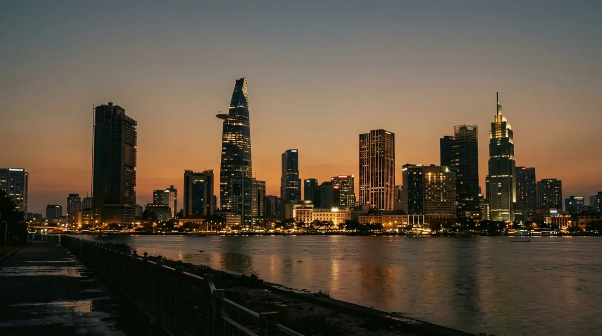 Hô Chi Minh-Ville au crépuscule
