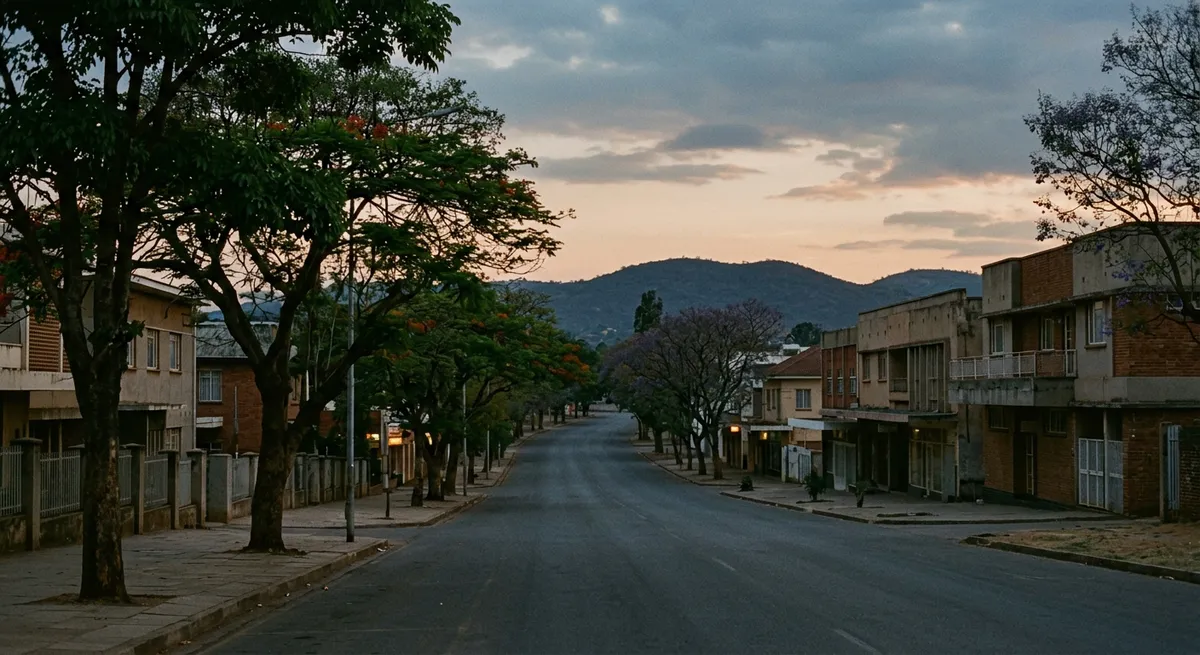 Vue urbaine de Lusaka, capitale de la Zambie